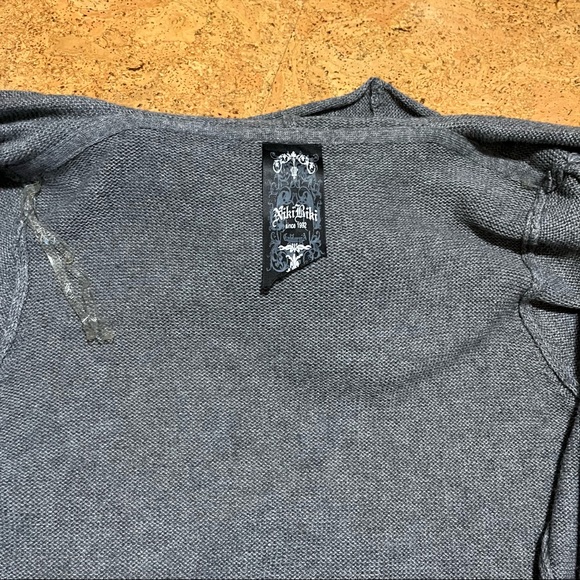 Niki Biki Wool Blend Ombre Hooded Cardigan Sweater Sz M - Picture 10 of 16